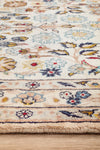 PERSIAN HAND KNOTTED CREAM KASHAN RUG 287X87CM