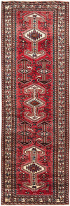 SHIRAZ PERSIAN HAND KNOTTED RUG 388X110 CM