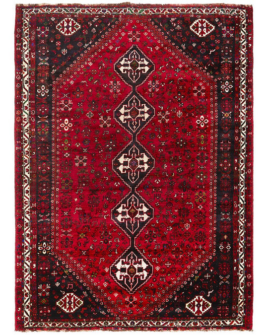 Shiraz Hand Knotted Persian Rug 327X237CM