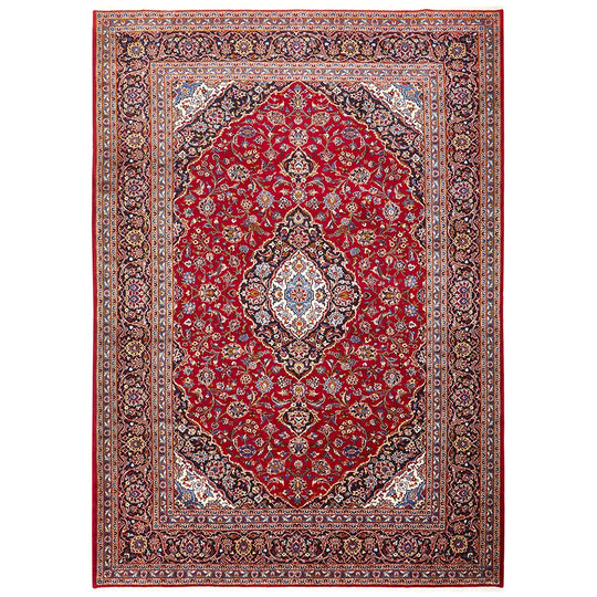 Hand Knotted Persian Rug Kashan 370X260CM