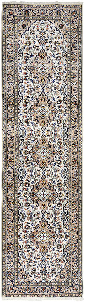 PERSIAN HAND KNOTTED RUG RUNNER KASHAN  - 400X100CM