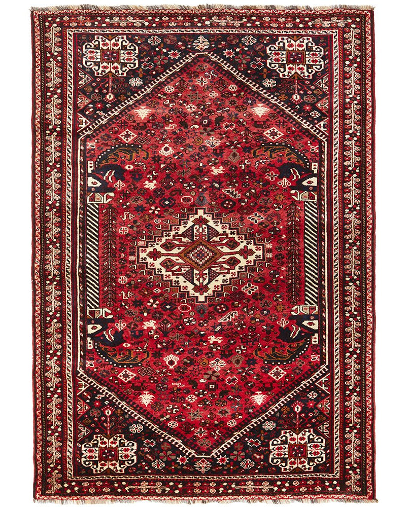 Shiraz Hand Knotted Persian Rug 258X157CM
