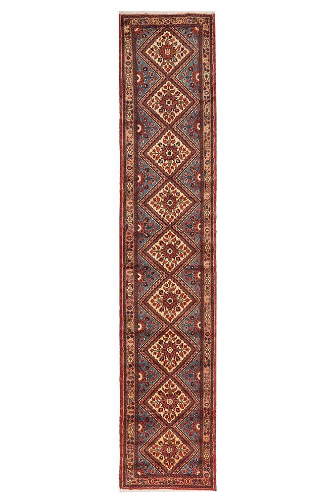 PERSIAN HAND KNOTTED RUG 390X75 CM