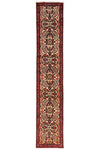 HAND KNOTTED PERSIAN RUG 442X81 CM