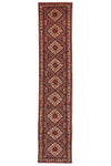 HAND KNOTTED PERSIAN RUG 407X80 CM