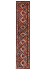HAND KNOTTED PERSIAN RUG 407X80 CM