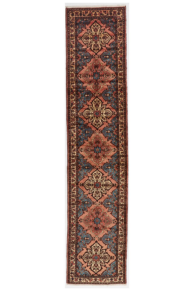HAND KNOTTED PERSIAN RUG 382X86 CM