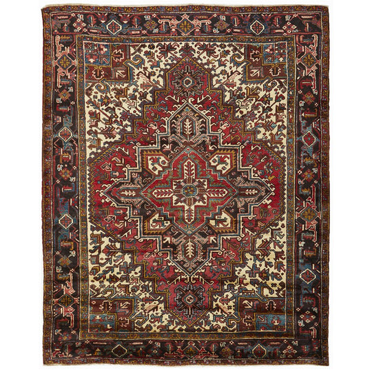 Heriz Hand Knotted Persian Rug 282X225CM