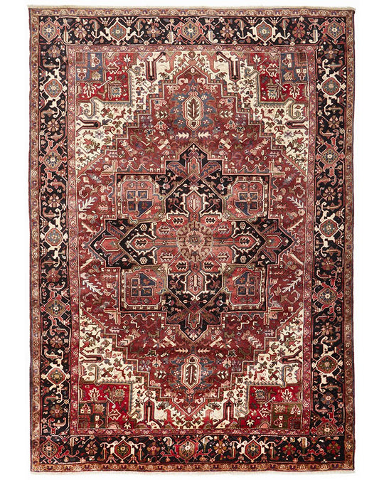 Heriz Hand Knotted Persian Rug 360X256CM
