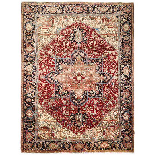 Heriz Hand Knotted Persian Rug 390X295CM