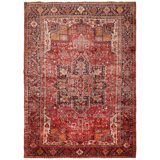 Heriz Hand Knotted Persian Rug 405X295CM