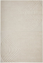 CONTEMPORARY PLAIN & TEXTURED ABBEY BEIGE RUG