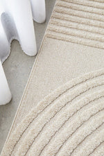 CONTEMPORARY PLAIN & TEXTURED ABBEY BEIGE RUG