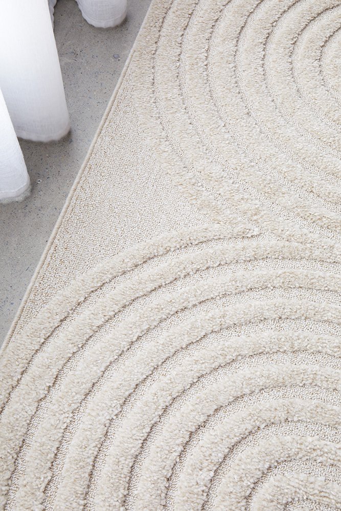 CONTEMPORARY PLAIN & TEXTURED CARL BEIGE RUG