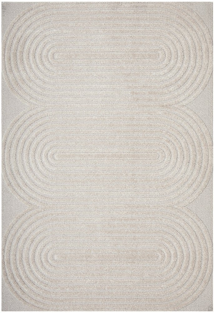 CONTEMPORARY PLAIN & TEXTURED CARL BEIGE RUG