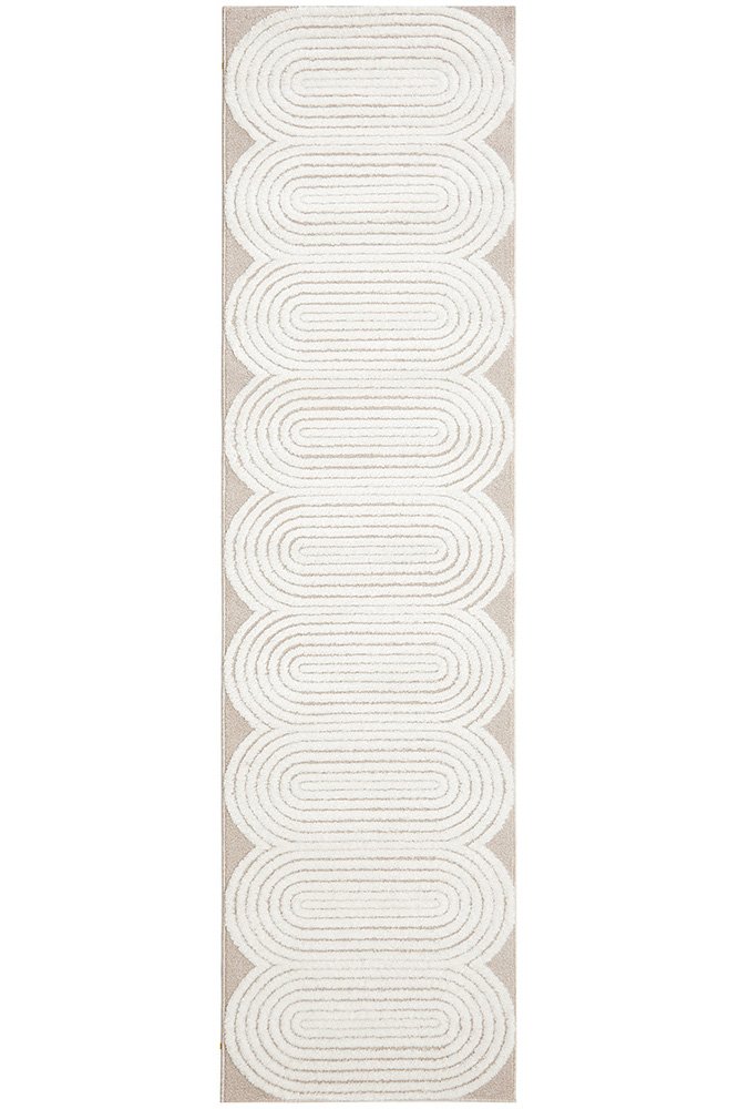 CONTEMPORARY PLAIN & TEXTURED CARL MIXED RUG RUNNER