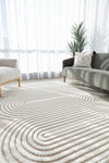 CONTEMPORARY PLAIN & TEXTURED CARL MIXED RUG