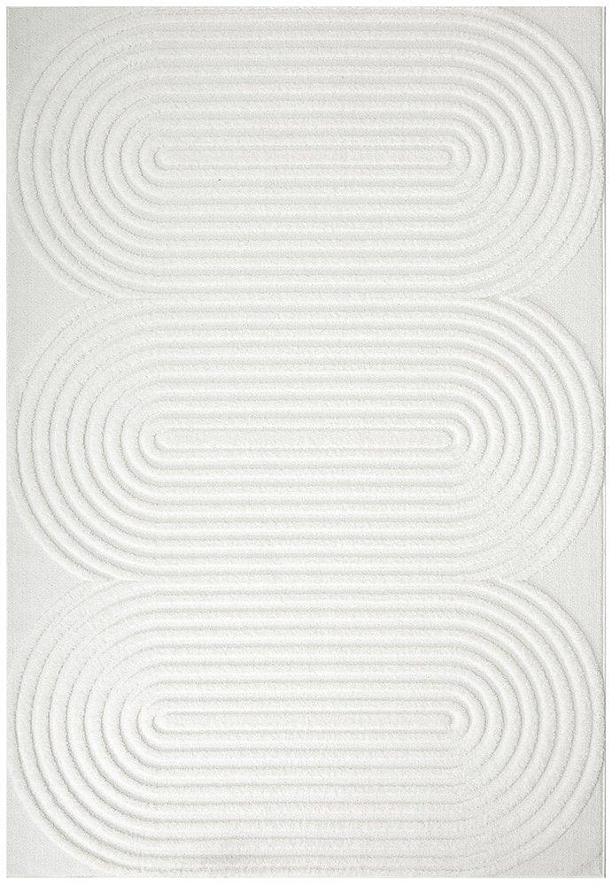 CONTEMPORARY PLAIN & TEXTURED CARL WHITE RUG – Aladdin Rugs NZ