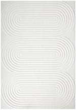 CONTEMPORARY PLAIN & TEXTURED CARL WHITE RUG