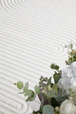 CONTEMPORARY PLAIN & TEXTURED CARL WHITE RUG