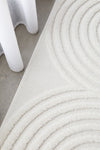 CONTEMPORARY PLAIN & TEXTURED CARL WHITE RUG