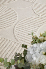 CONTEMPORARY PLAIN & TEXTURED CLEO-BEIGE RUG