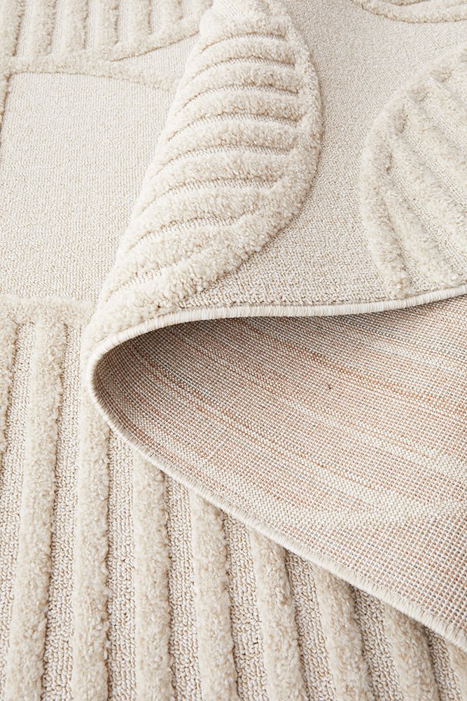 CONTEMPORARY PLAIN & TEXTURED CLEO-BEIGE RUG