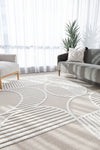 CONTEMPORARY PLAIN & TEXTURED LEO-MIXED RUG