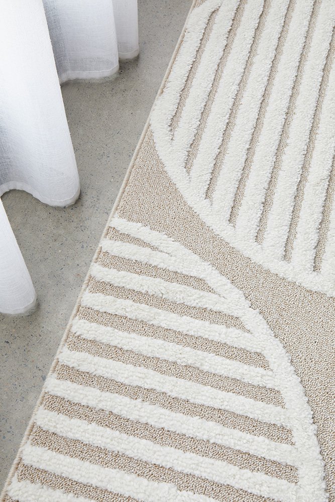 CONTEMPORARY PLAIN & TEXTURED LEO-MIXED RUG