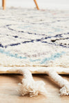 White Plush Moroccan Rug-200X290CM