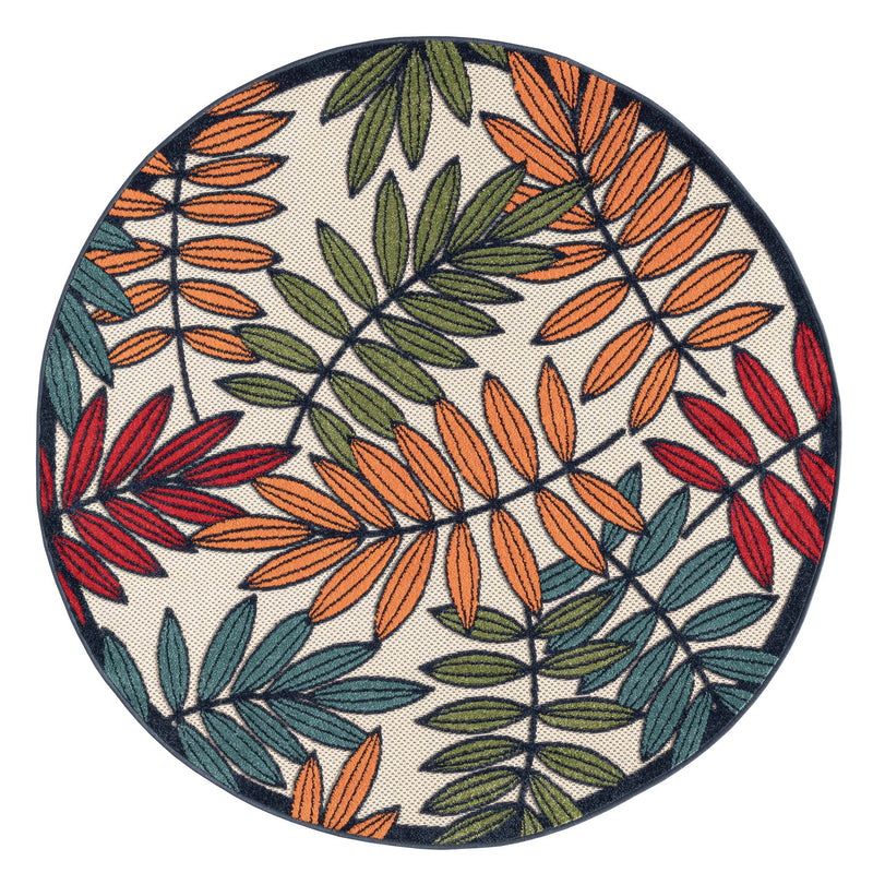 Mona 1211 Multi OutDoor/InDoor Rug Round