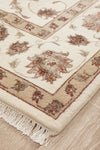 INDIAN HANDMADE WOOL & SILK RUG - 295X195CM