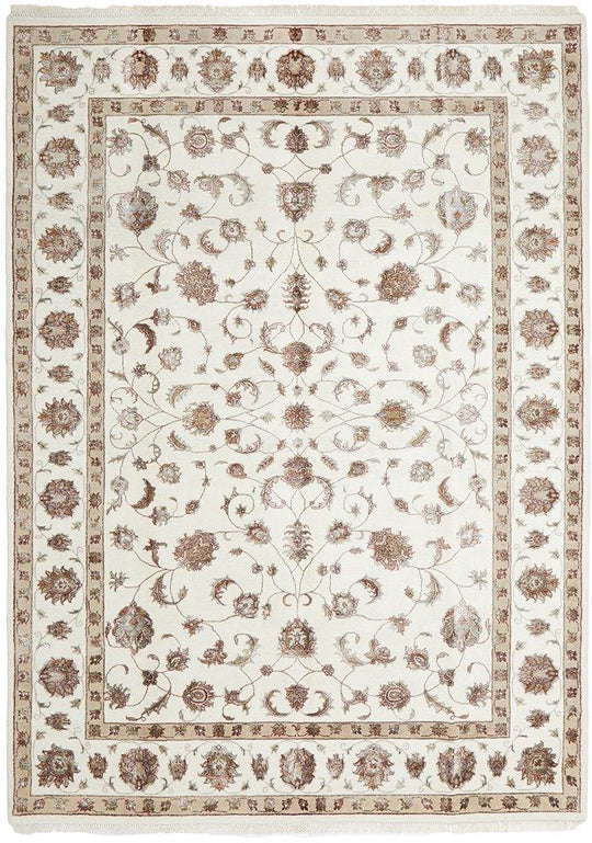 INDIAN HANDMADE WOOL & SILK RUG - 305X241CM