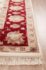 INDIAN HANDMADE WOOL & SILK RUG - 238X169CM