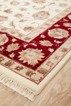 INDIAN HANDMADE WOOL & SILK RUG -291X198CM