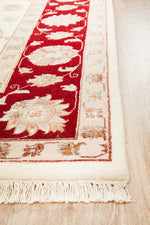 INDIAN HANDMADE WOOL & SILK RUG -291X198CM