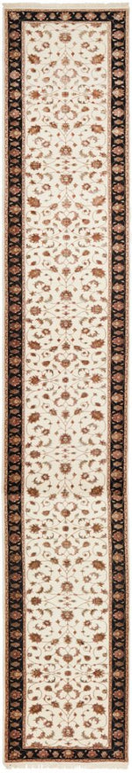 INDIAN HANDMADE FINE WOOL & SILK RUG -615X81CM