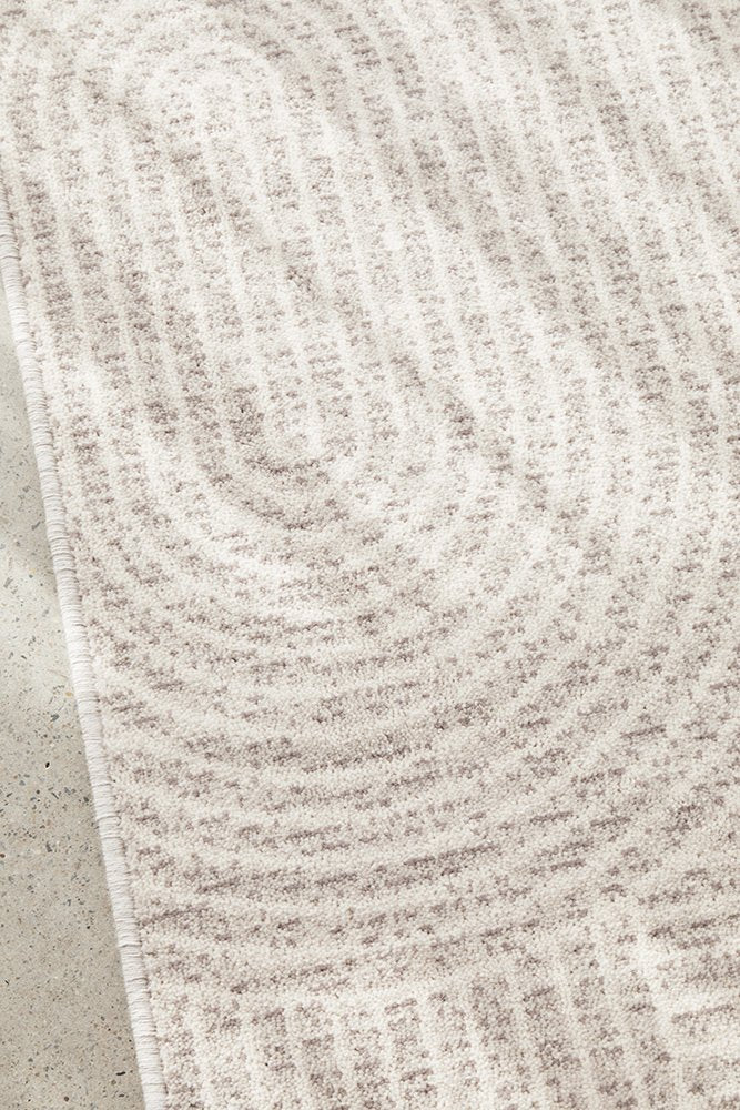 Klarna Tan Wool Rug Grey Natural