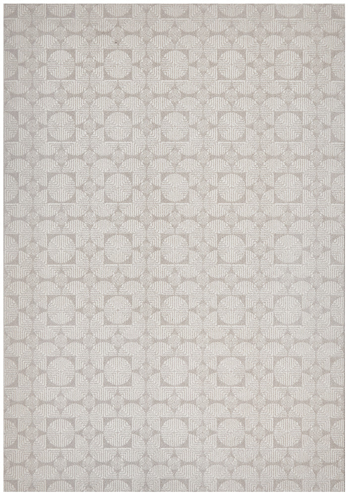 Klarna Tan Wool Rug Silver Natural