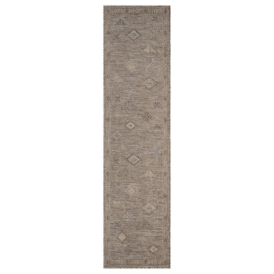 Indoor/outdoor Flat-Weave 560 Ash Runner