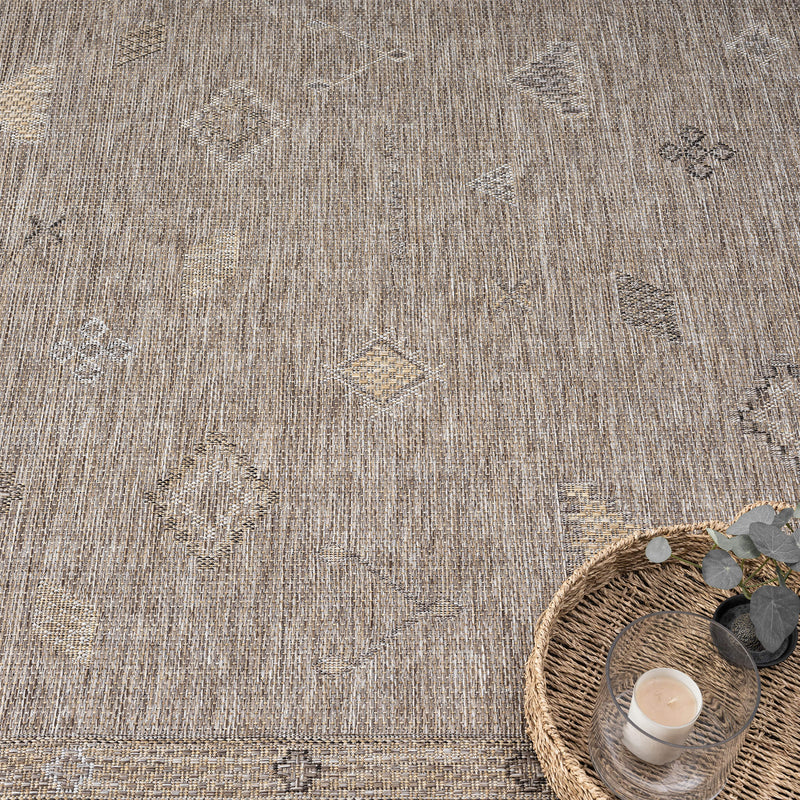 Indoor/outdoor Flat-Weave 560 Ash Rug