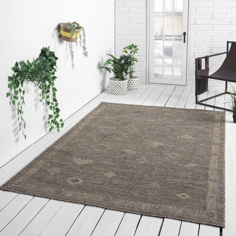 Indoor/outdoor Flat-Weave 560 Ash Rug