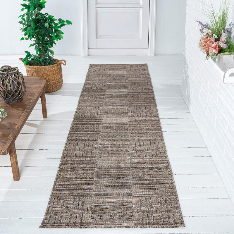 Indoor/outdoor Flat-Weave 561 Earth Runner