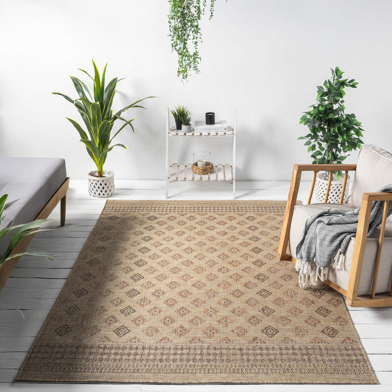 Indoor/outdoor Flat-Weave 562 Fawn Rug