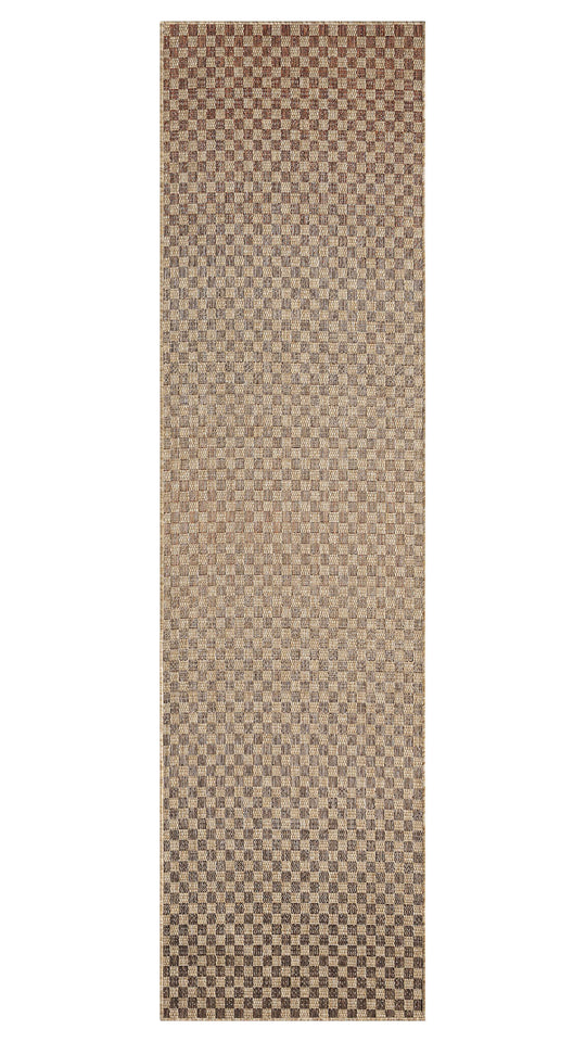 Indoor/outdoor Flat-Weave 565 Taupe Runner