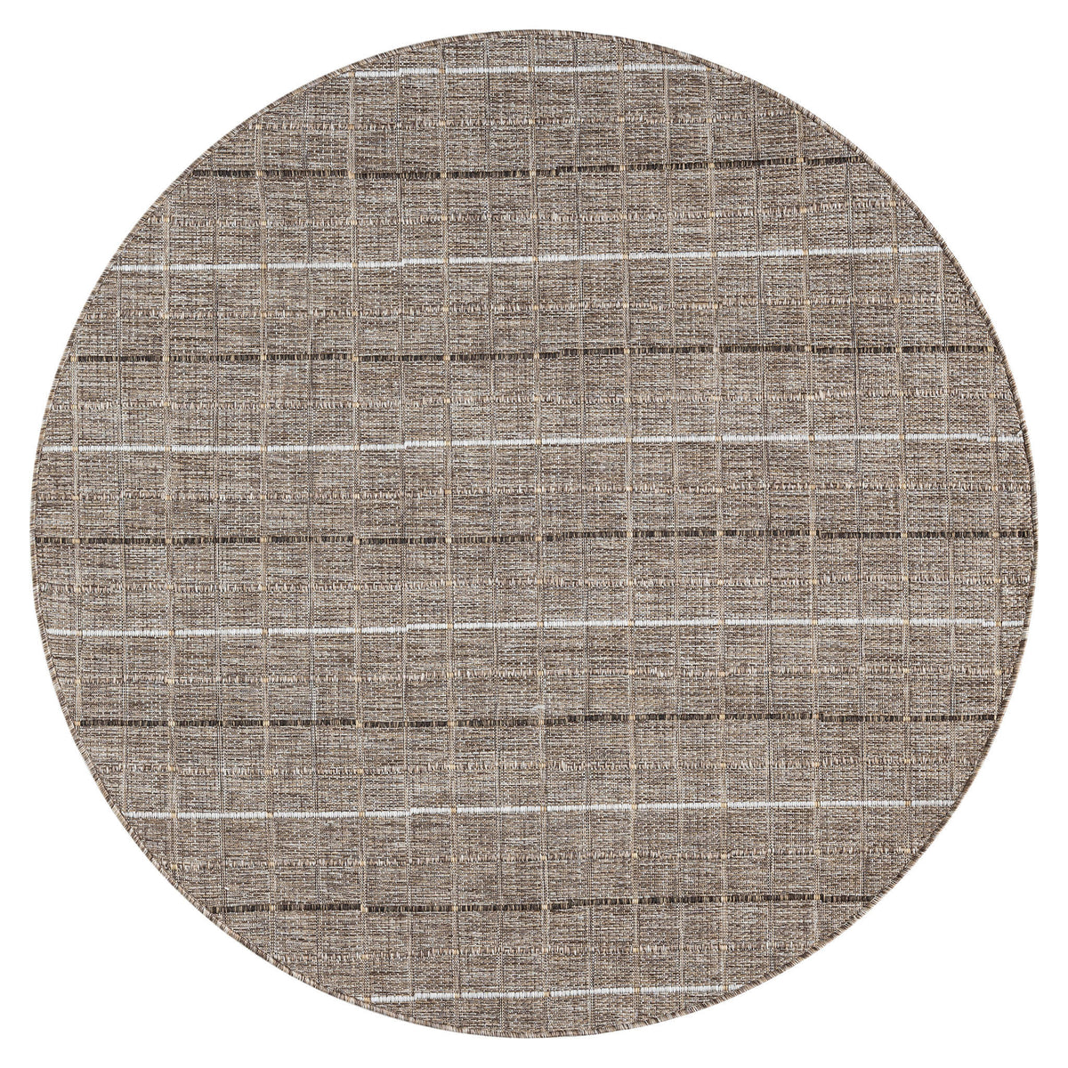 Indoor/outdoor Flat-Weave 577 Natural Round