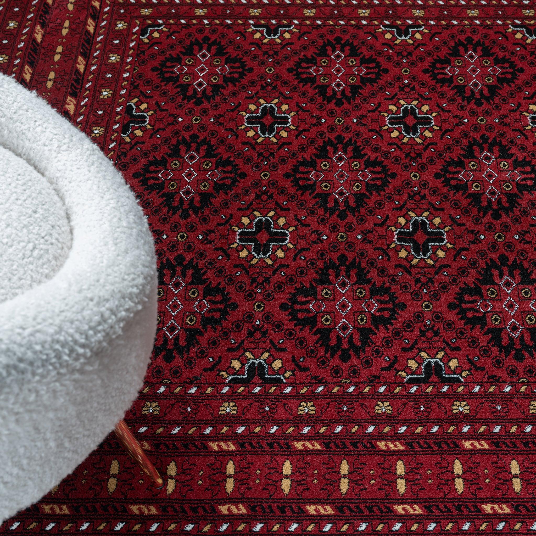 Red Red Coloured Rug Power loomed Royal Red Rug-521 – Aladdin Rugs NZ