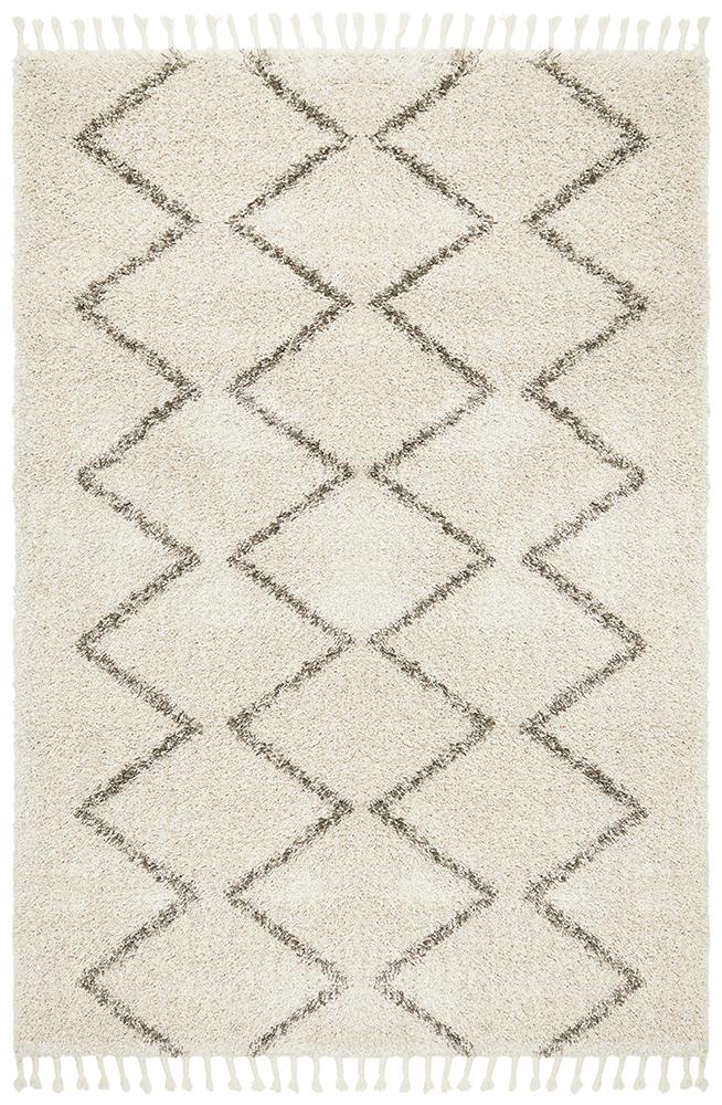 Lily  Fringed Natural Rug-200X290 CM
