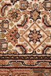 INDIAN HAND KNOTTED WOOL RUG 184X123CM