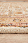 INDIAN HAND KNOTTED WOOL RUG 184X122CM